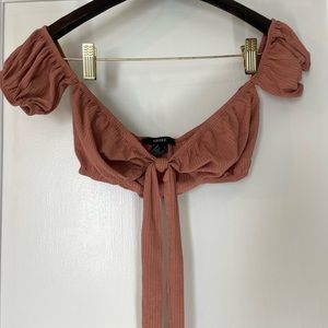 Forever 21 crop top tied never worn